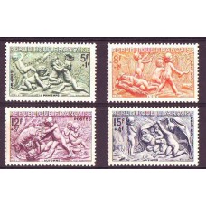FRANCIA 1949 Yv. 859/62 SERIE COMPLETA DE ESTAMPILLAS NUEVAS MINT